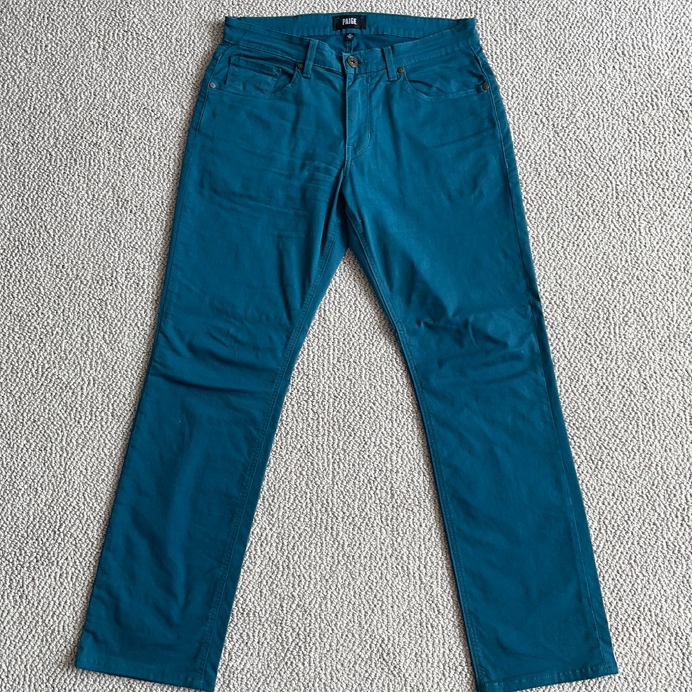 Paige Denim, 31/30, Med Blue (Teal)